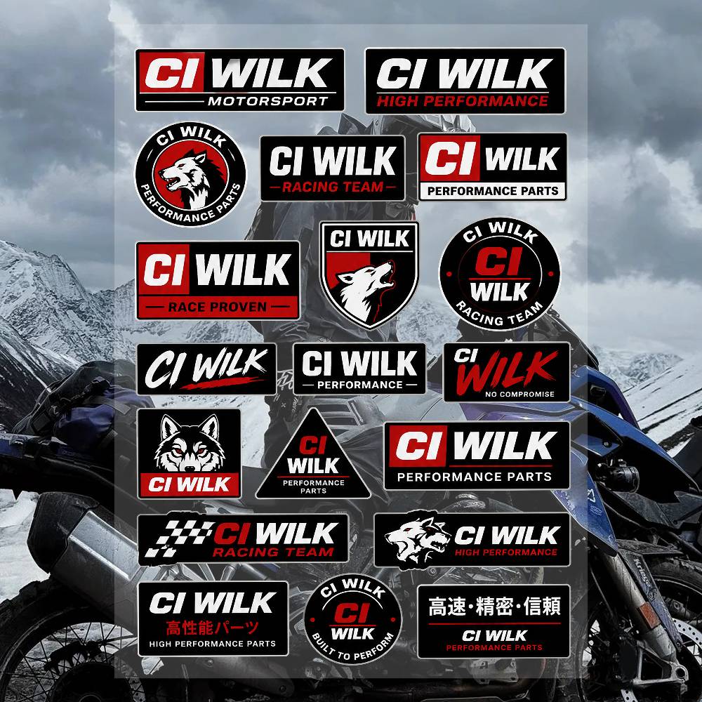 Streetwear Brand Stickers - A-ci Wh-Ig-LK-g Streetwear Brand Stickers Set