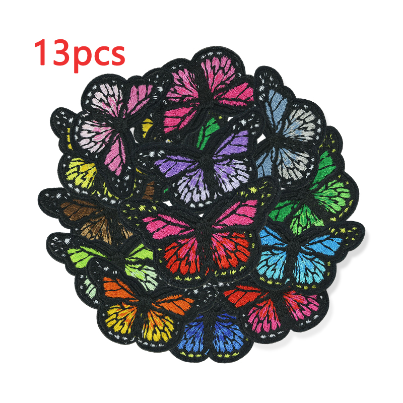 13pcs Lot Butterfly Patches Fo - огляд і ціна Streetwear Brand Stickers