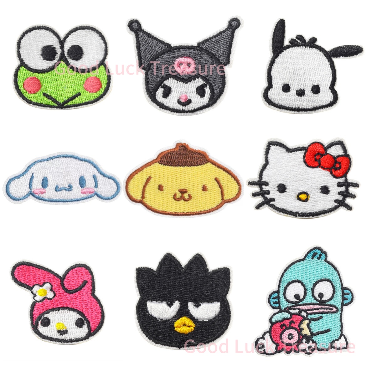 New Sanrio Kawaii Embroideried - огляд і ціна Streetwear Brand Stickers