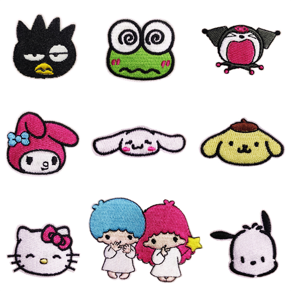 New Sanrio Kawaii Embroideried - огляд і ціна Streetwear Brand Stickers