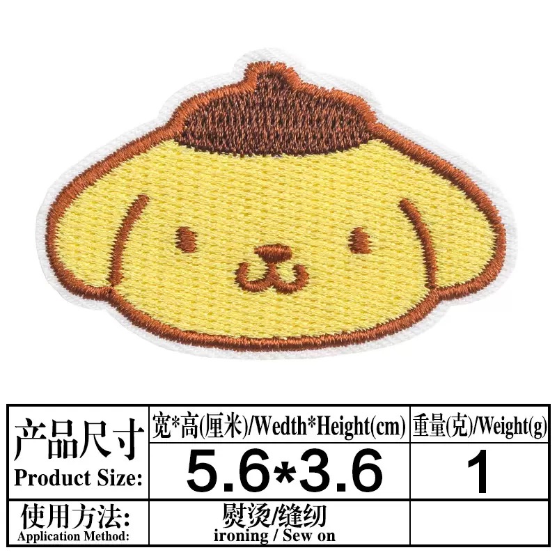 New Sanrio Kawaii Embroideried - огляд і ціна Streetwear Brand Stickers