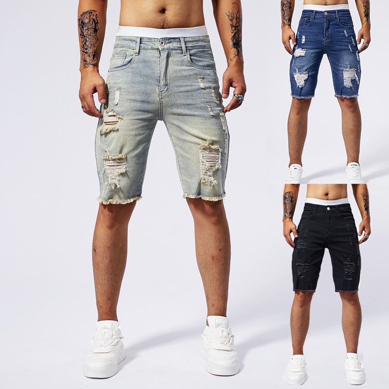2025 Summer New Men's Ripped D - огляд і ціна Streetwear Brand China