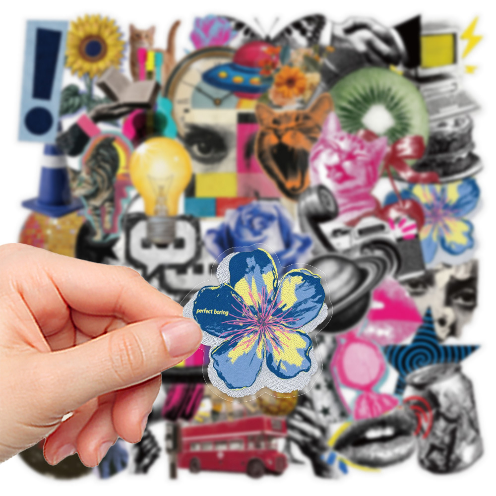 10/30/50pcs Transparent Vintag - огляд і ціна Streetwear Brand Stickers