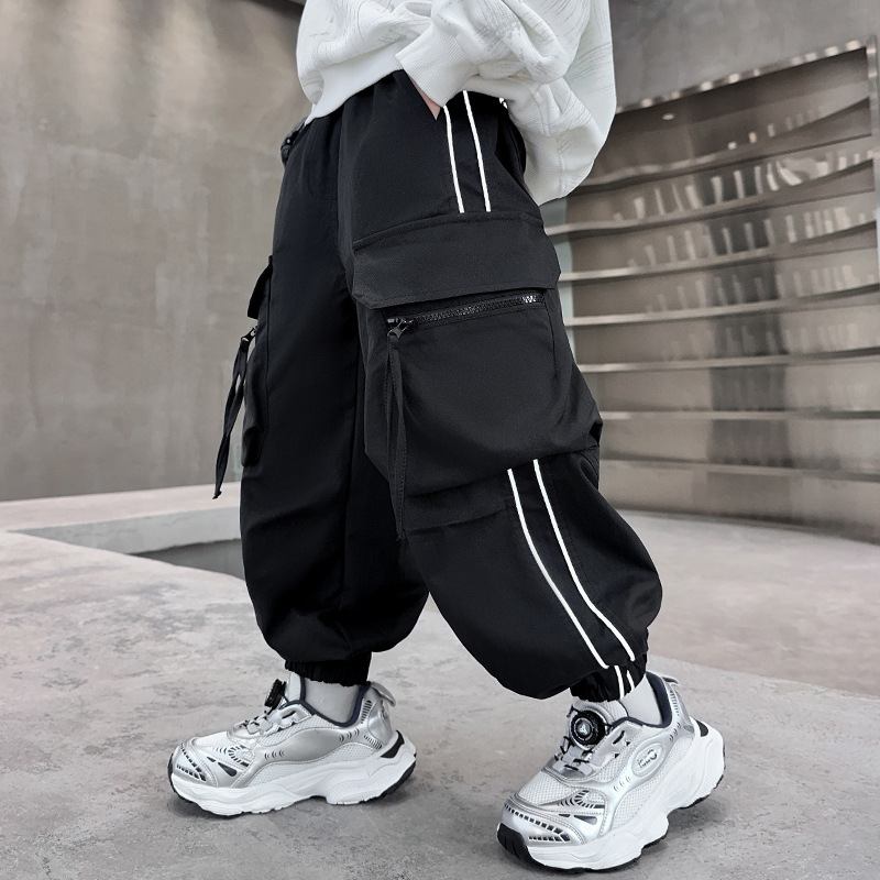 Boys Cargo Pants Large Pocket  - огляд і ціна Streetwear Outdoor Brand