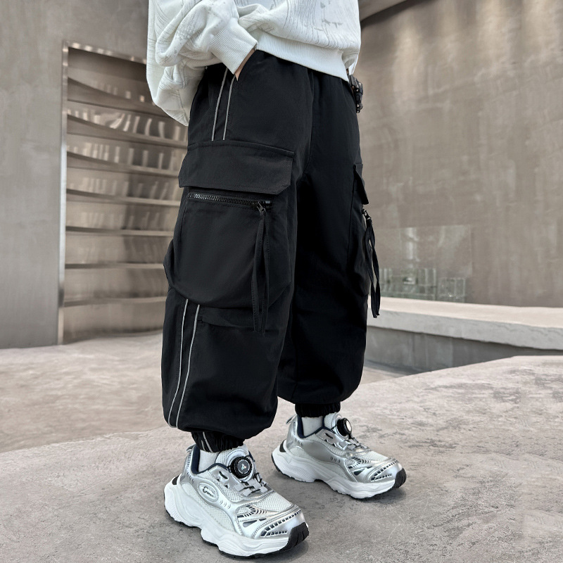 Boys Cargo Pants Large Pocket  - огляд і ціна Streetwear Outdoor Brand