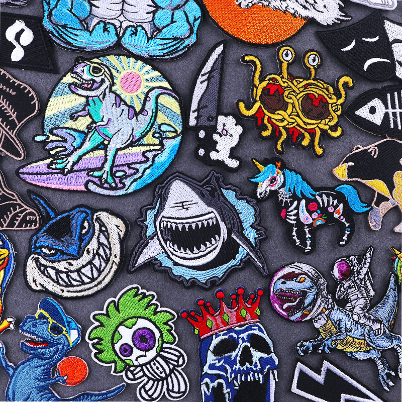 PUNK Animal Shark DIY Fusible  - огляд і ціна Streetwear Brand Stickers