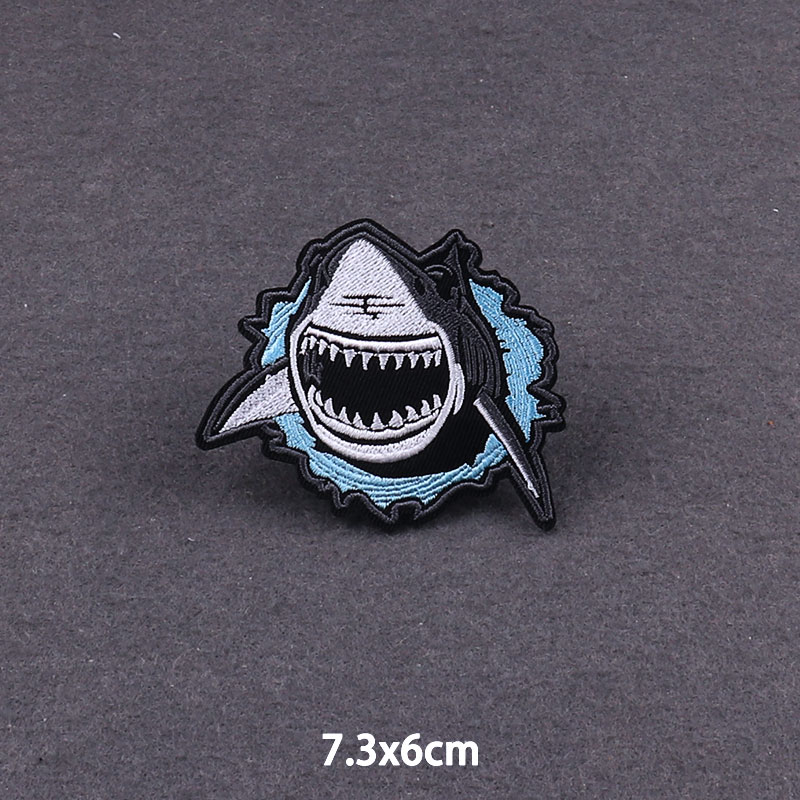 PUNK Animal Shark DIY Fusible  - огляд і ціна Streetwear Brand Stickers