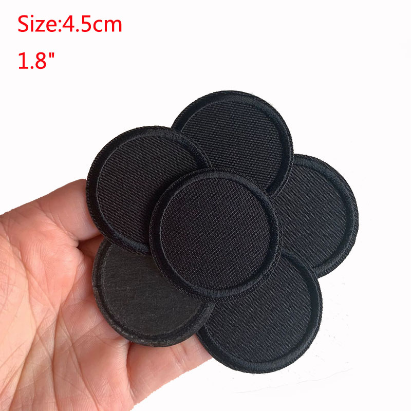 5Pcs Black Round Patches For C - огляд і ціна Streetwear Brand Stickers