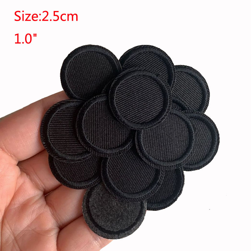 5Pcs Black Round Patches For C - огляд і ціна Streetwear Brand Stickers