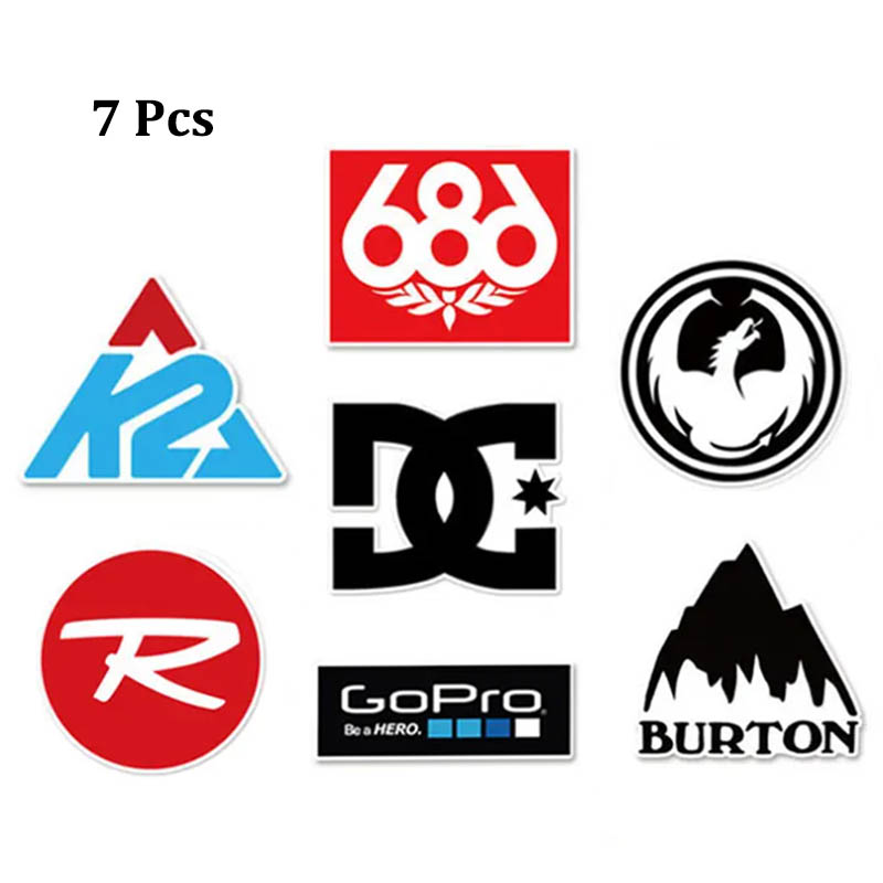 7 Pcs/Set Outdoor Skiing Brand - огляд і ціна Streetwear Brand Stickers