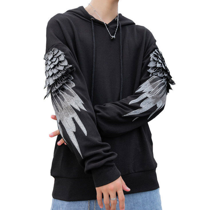 Sweatshirt for Men Hooded Embr - огляд і ціна Streetwear Outdoor Brand